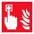 fire alarm call point symbol only sign