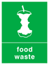 Food waste sign