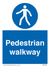 Pedestrian Walkway sign