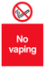 No vaping sign