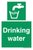 Drinking water sign