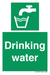 Drinking water sign