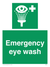 Emergency eye wash sign