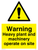 Warning Heavy plant and machinery on site sign