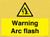 Warning Arc flash sign