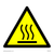 W017 Warning: Hot surface sign