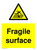 Fragile surface sign