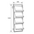 Wall Mounted Aluminium Literature Rack